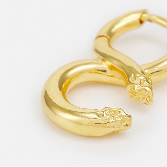 MARIA BLACK Gold Tula Broken Infinity Hoop Earring - Picture 2 of 16